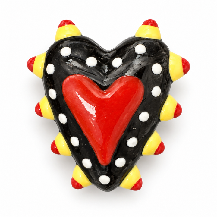 Hand Painted Heart Spacer
