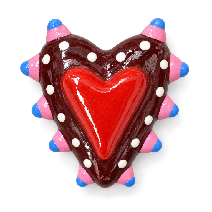 Hand Painted Heart Spacer