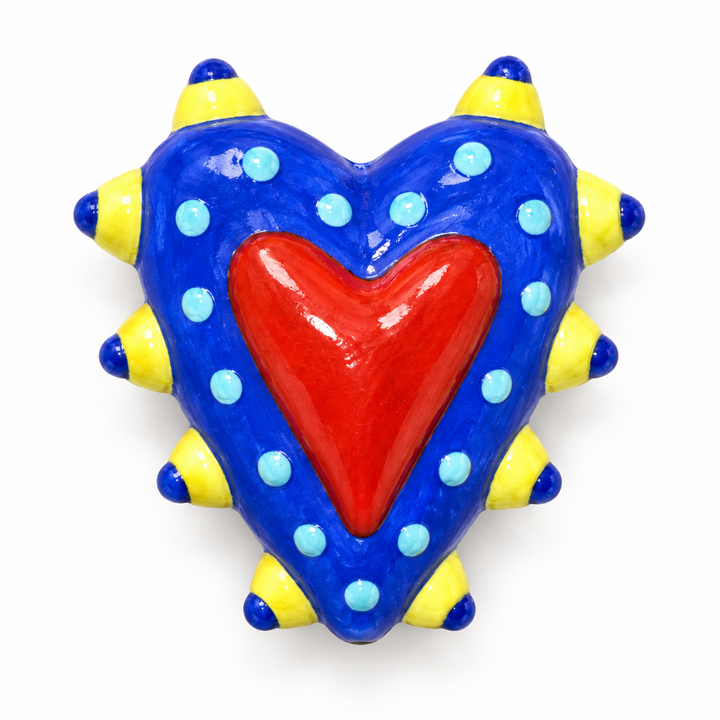 Hand Painted Heart Spacer