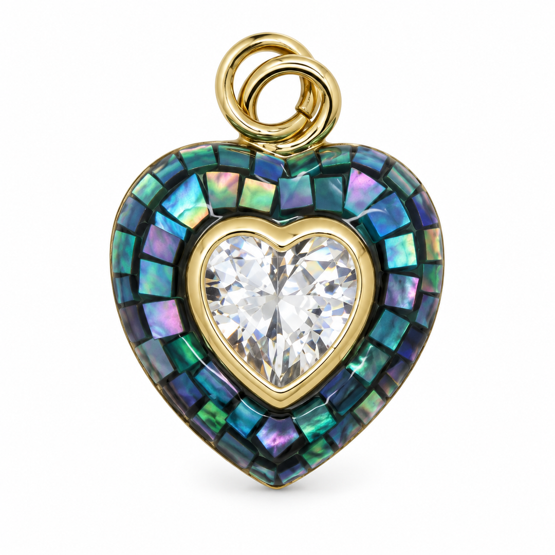 Abalone Heart Pendant