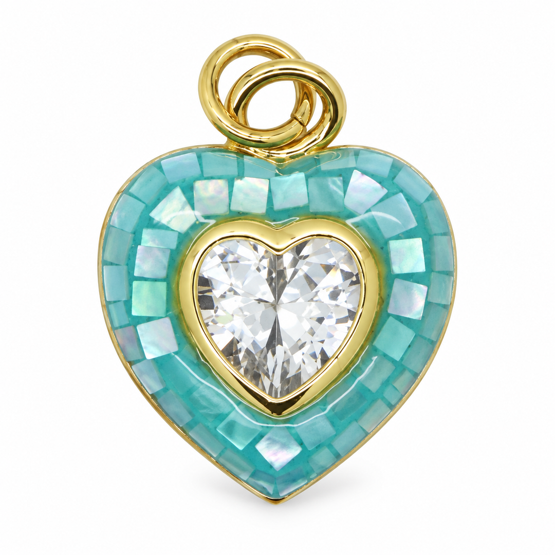 Abalone Heart Pendant