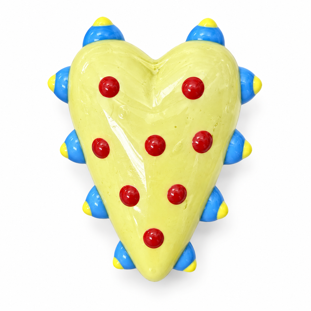 Hand Painted Heart Spacer