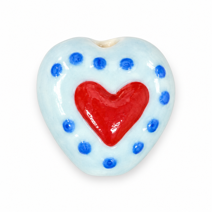 Hand Painted Heart Spacer