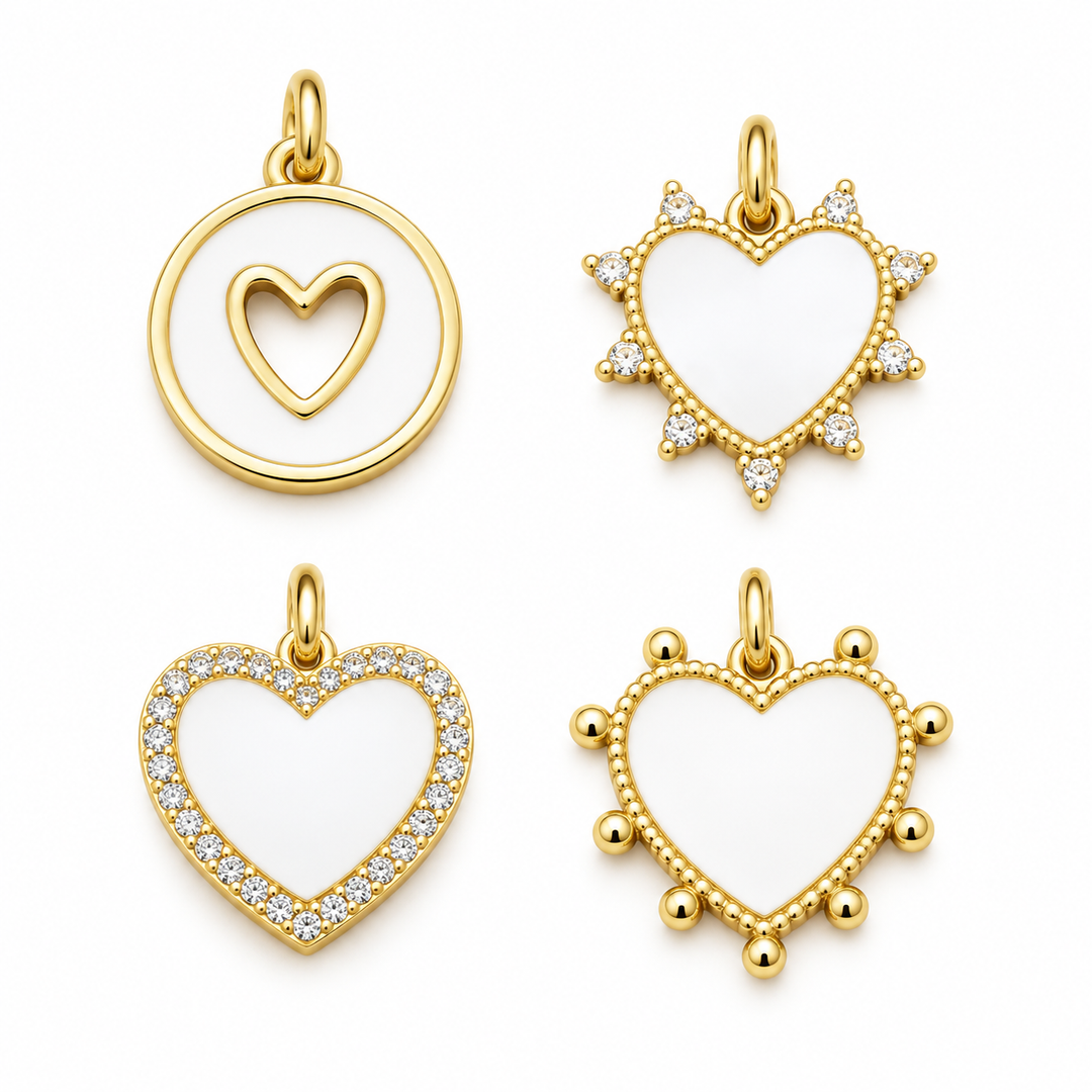 Mother of Pearl Heart Pendant