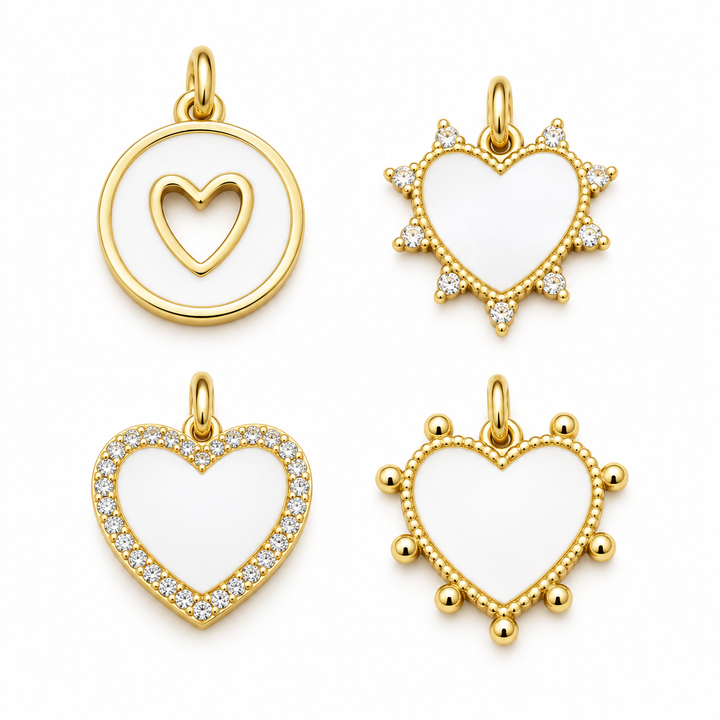 Mother of Pearl Heart Pendant