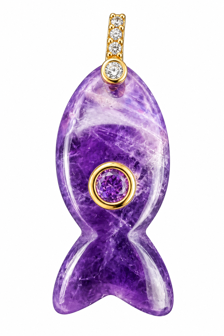 Fish Stone Pendants