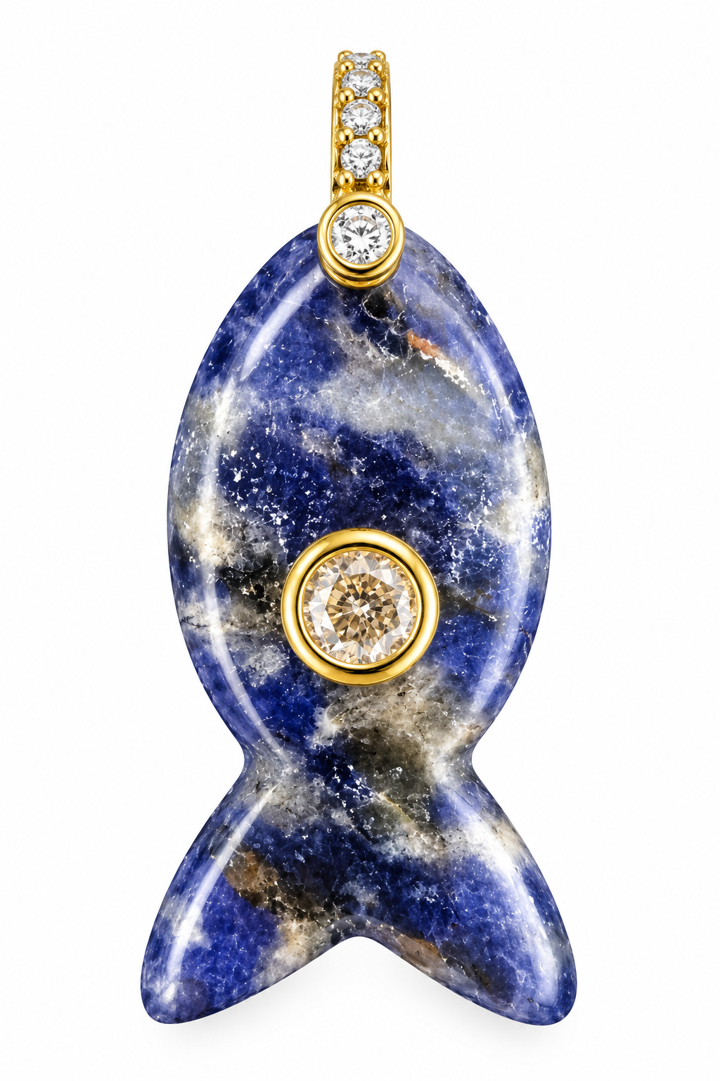 Fish Stone Pendants