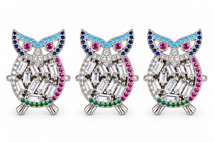 Micro Pave Owl Connector