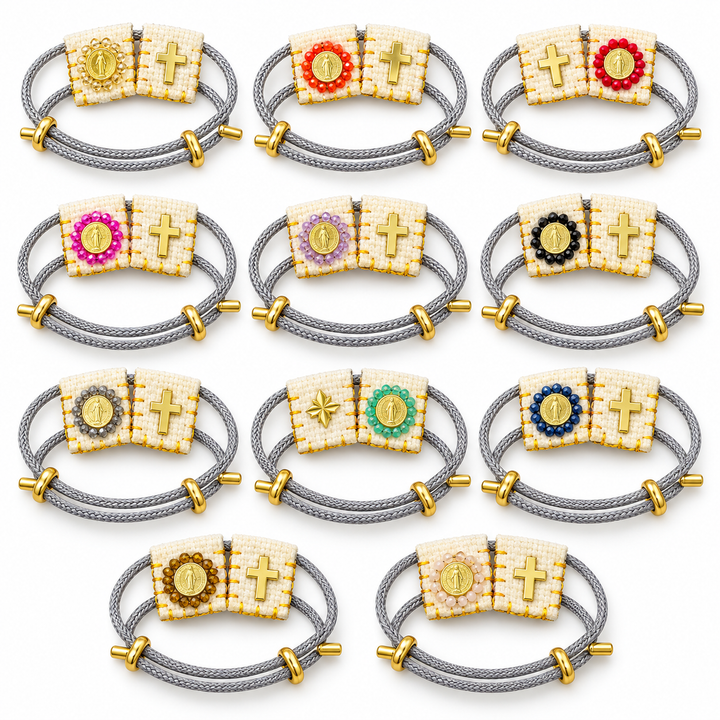 Religious Adjustable Cord Bracelet