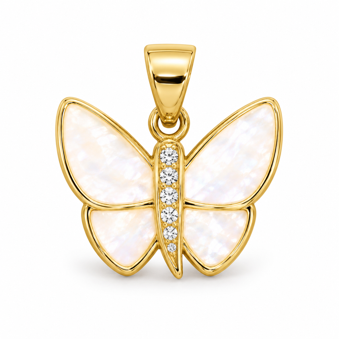 Abalone Butterfly Pendant