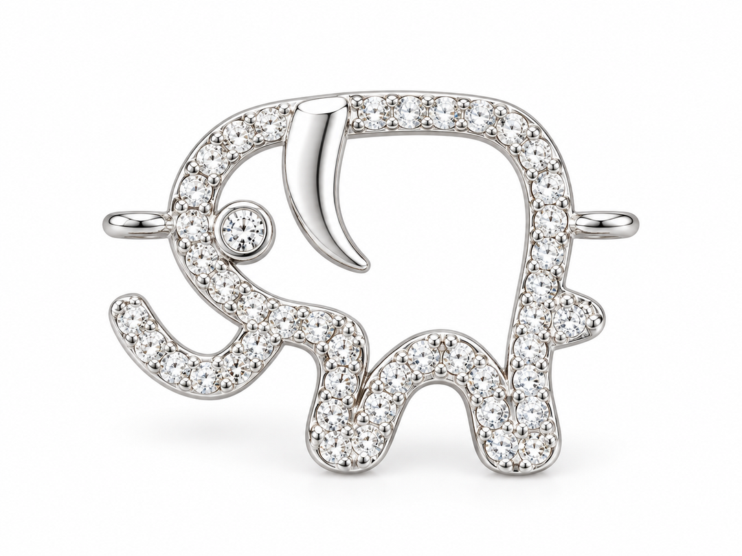 Micro Pave Elephant Connector