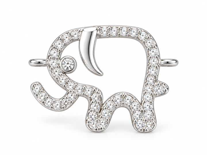 Micro Pave Elephant Connector
