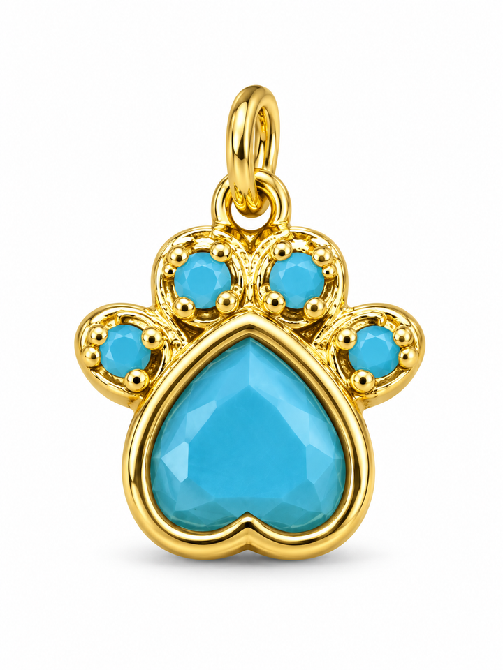 Crystal Paw Charm