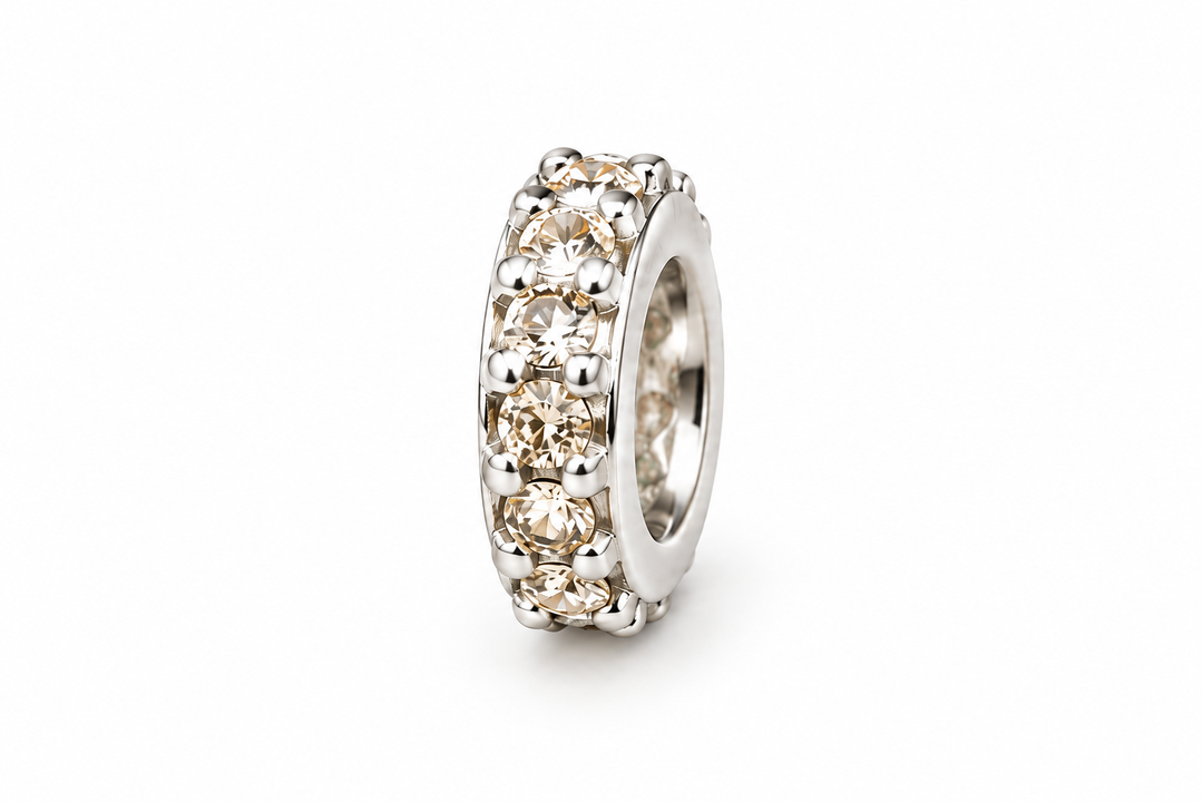 Micro Pave Small Donut Spacer