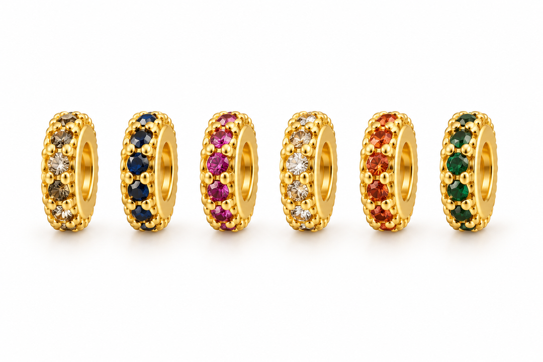 Micro Pave Small Donut Spacer