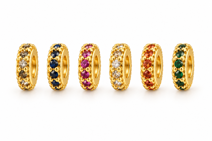 Micro Pave Small Donut Spacer