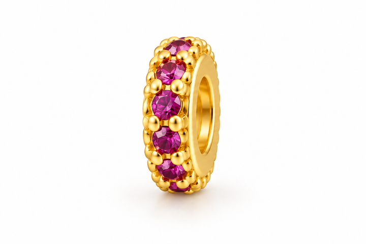 Micro Pave Small Donut Spacer