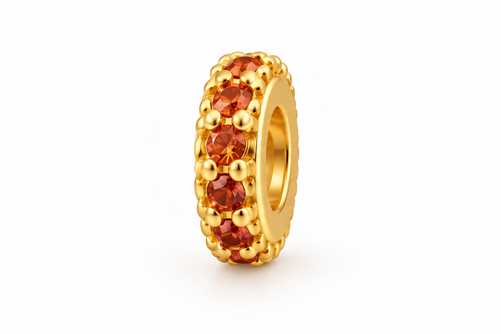 Micro Pave Small Donut Spacer
