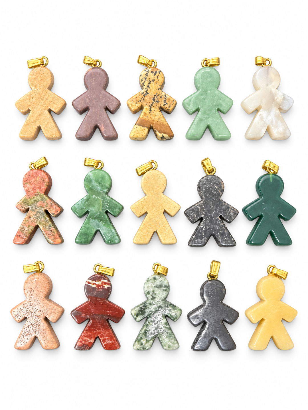 Boy/Girl Stone Pendants RANDOM PIECE