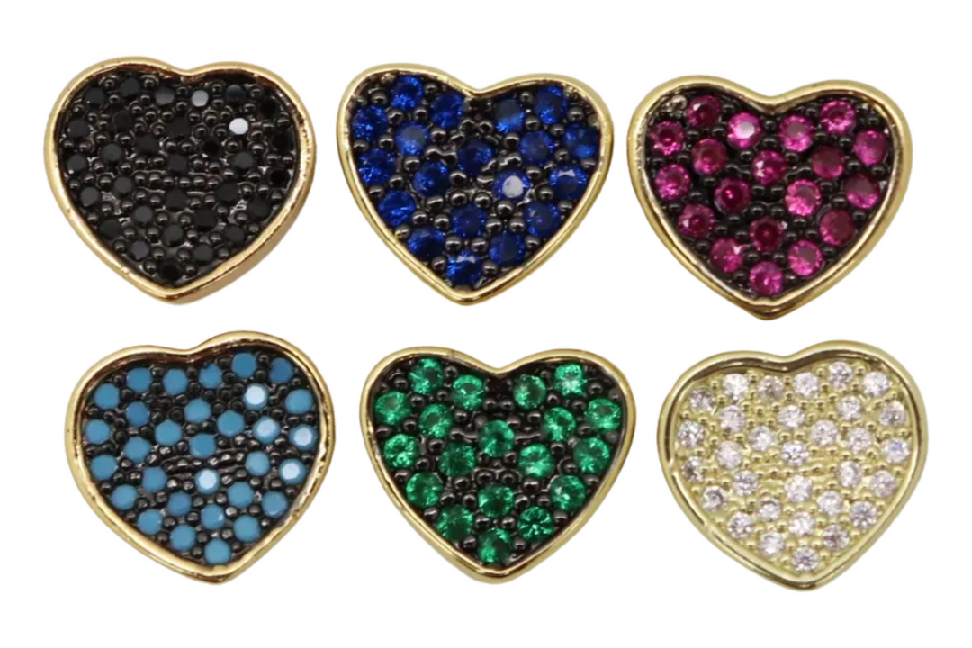 Micropave Slider Heart Spacer