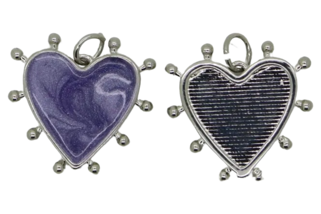 Resin/Enamel Heart Pendant