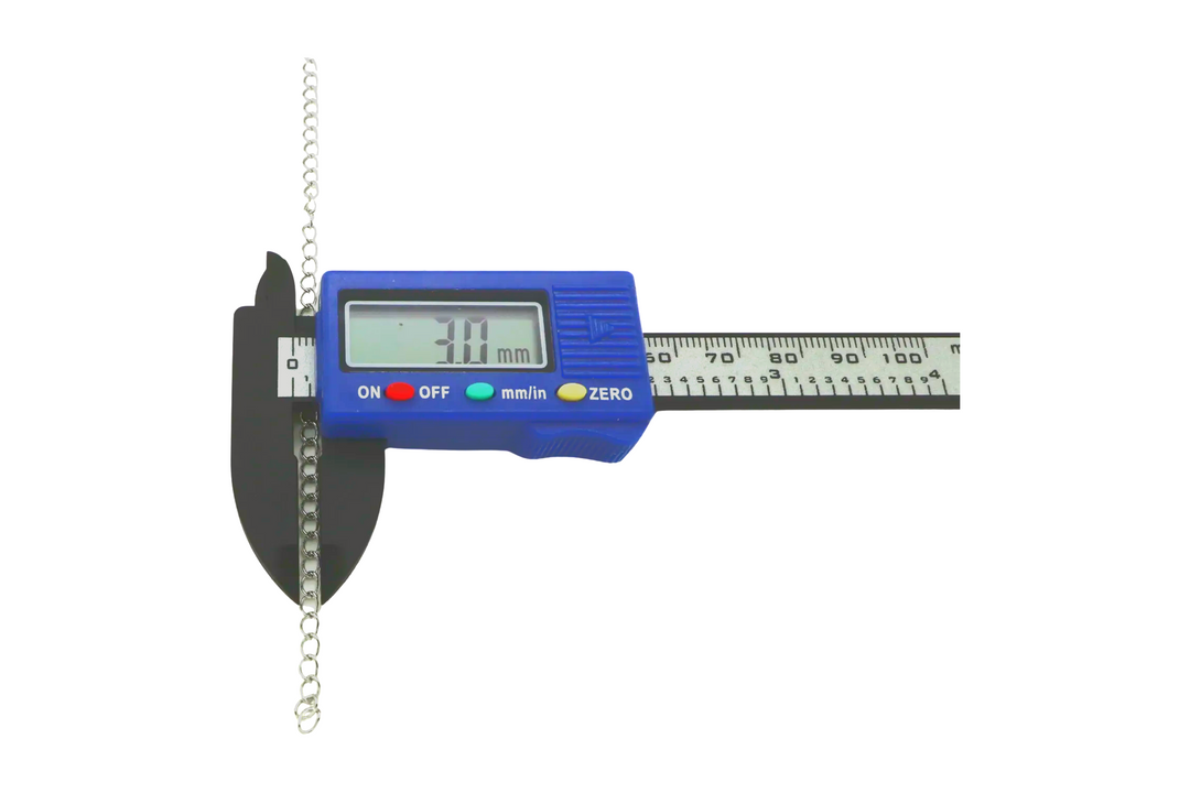 STAINLESS STEEL EXTENSION CHAIN 3MM | ONE FOOT