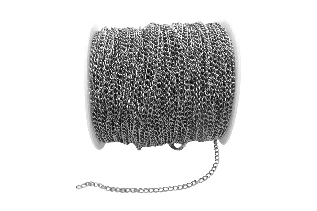 STAINLESS STEEL EXTENSION CHAIN 3MM | ONE FOOT