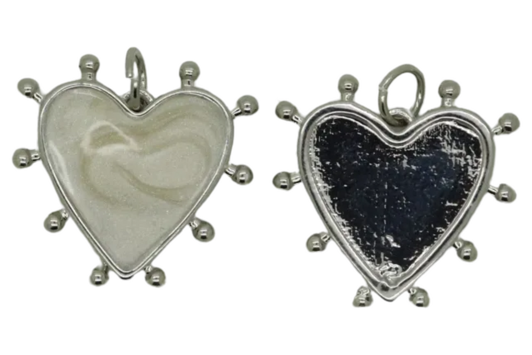 Resin/Enamel Heart Pendant