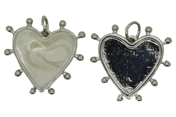 Resin/Enamel Heart Pendant
