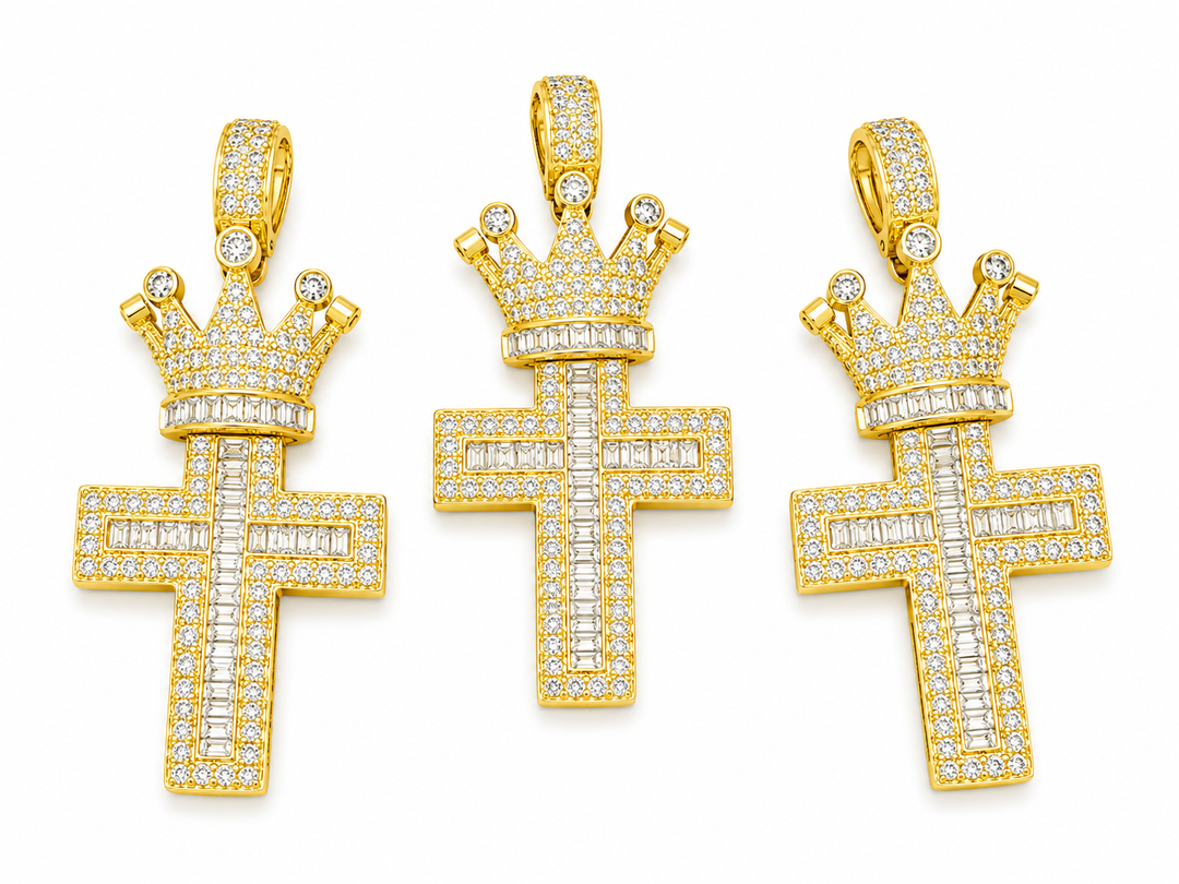 Large Micro Pave Cross