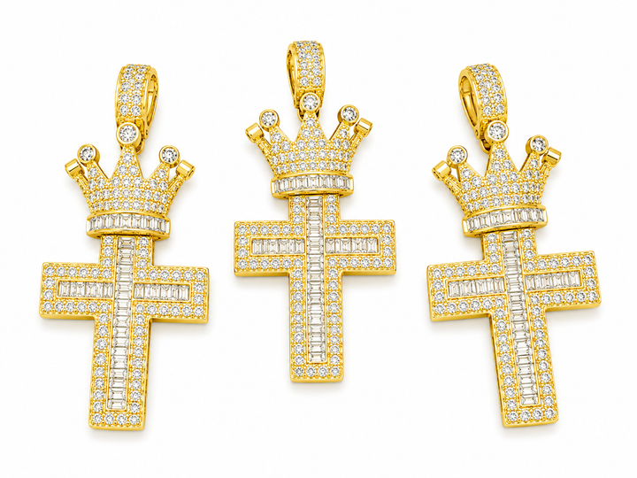 Large Micro Pave Cross
