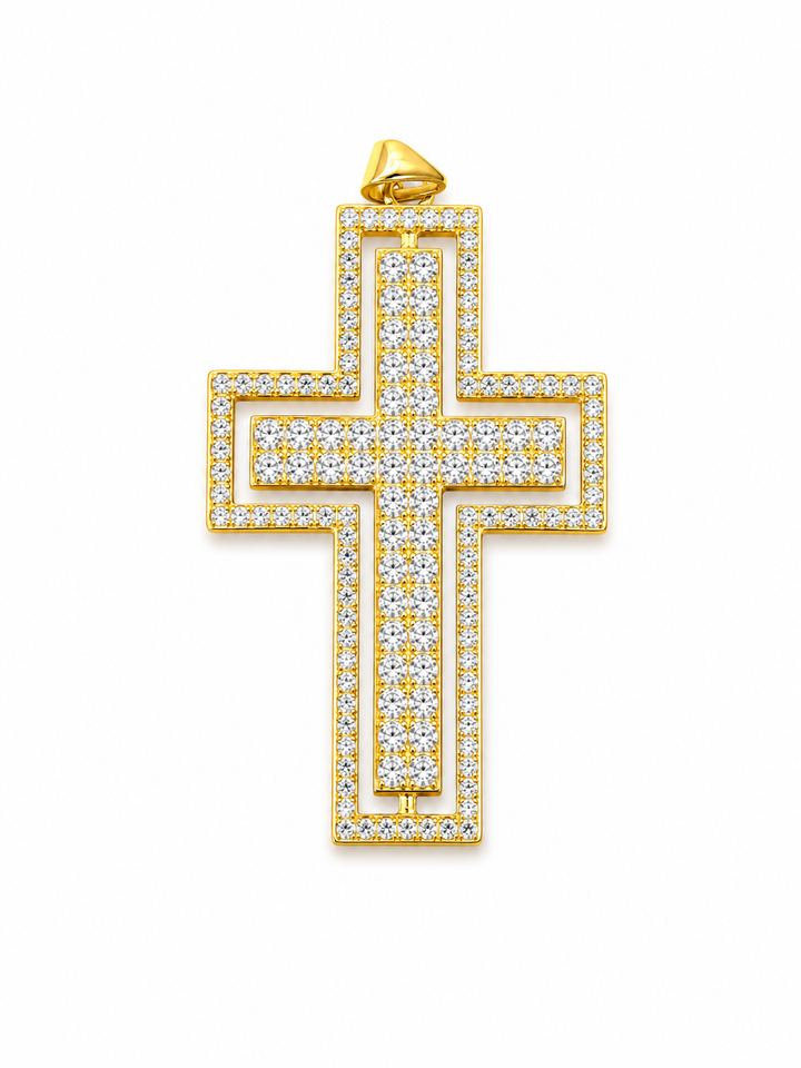 Large Micro Pave Cross