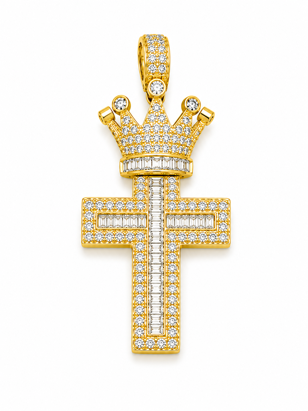 Large Micro Pave Cross