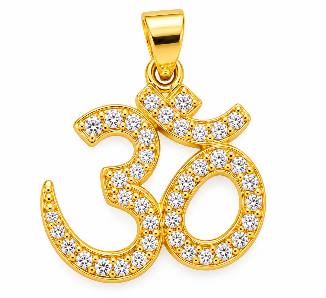 Om Symbol Micro Pave