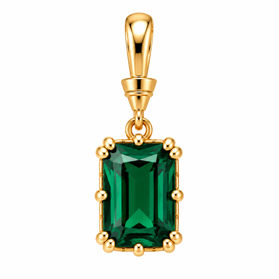 Rectangular Crystal Pendant