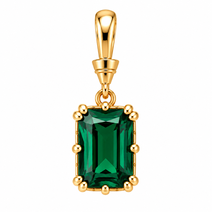 Rectangular Crystal Pendant