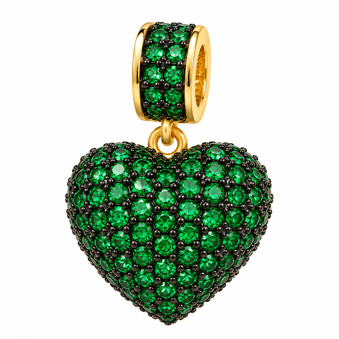 Micro Pave Heart Pendant