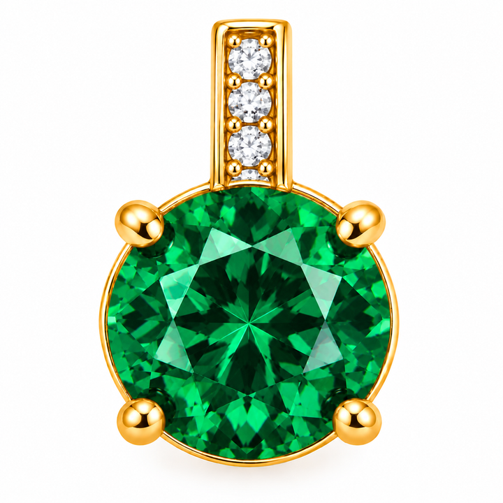Crystal Round Charm