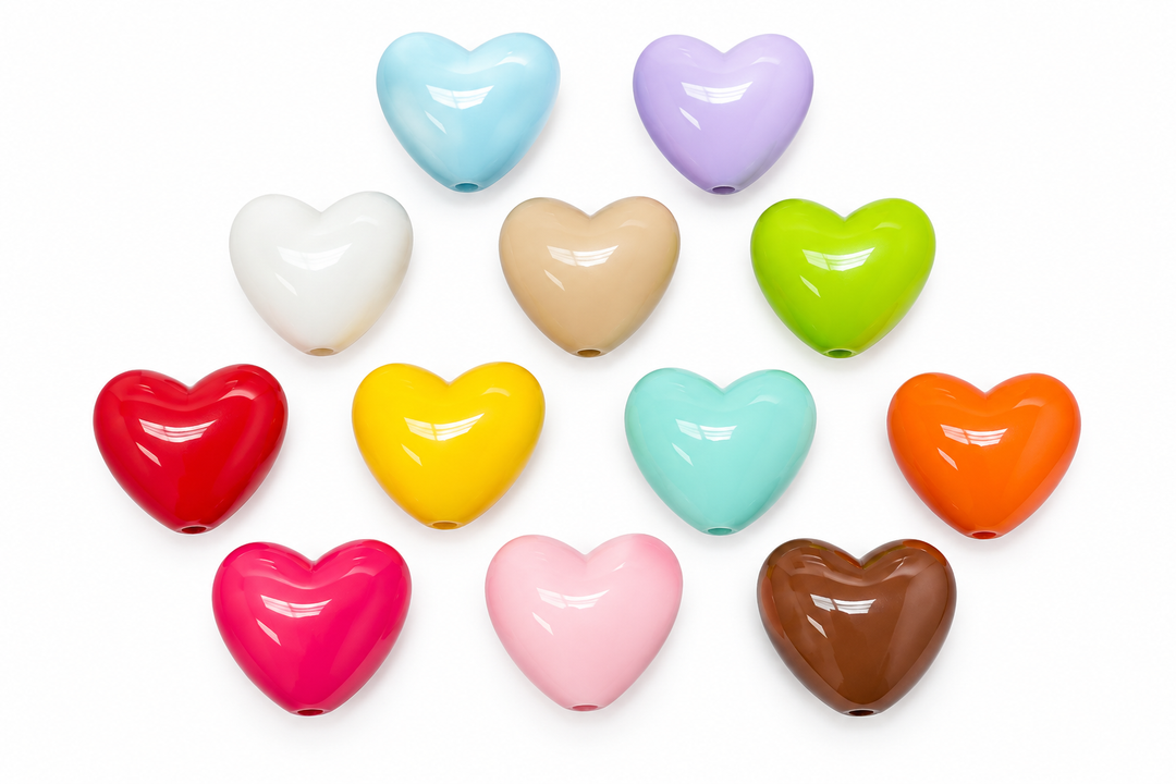 Acrylic Heart Spacer RANDOM PIECE