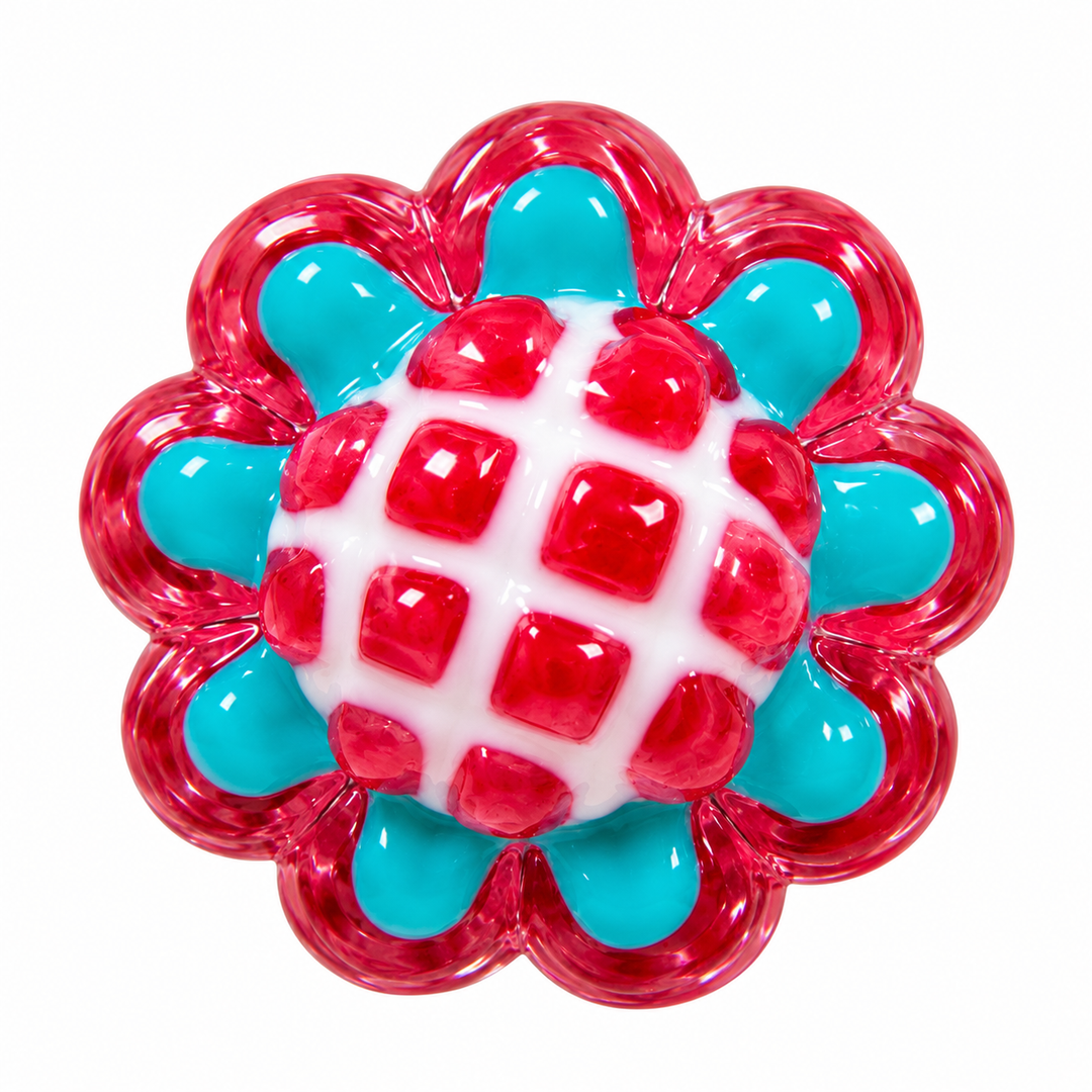 Hand Painted Flower Spacer