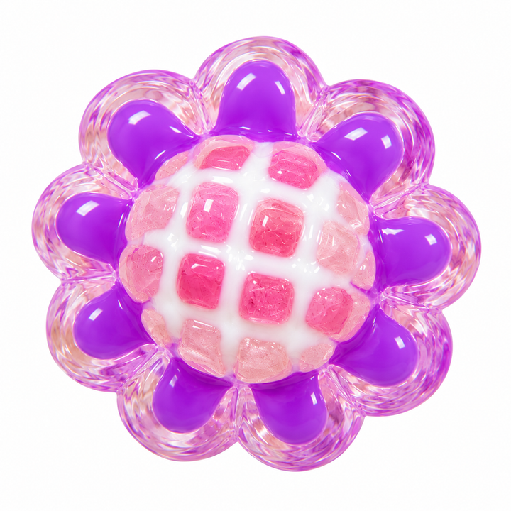 Hand Painted Flower Spacer