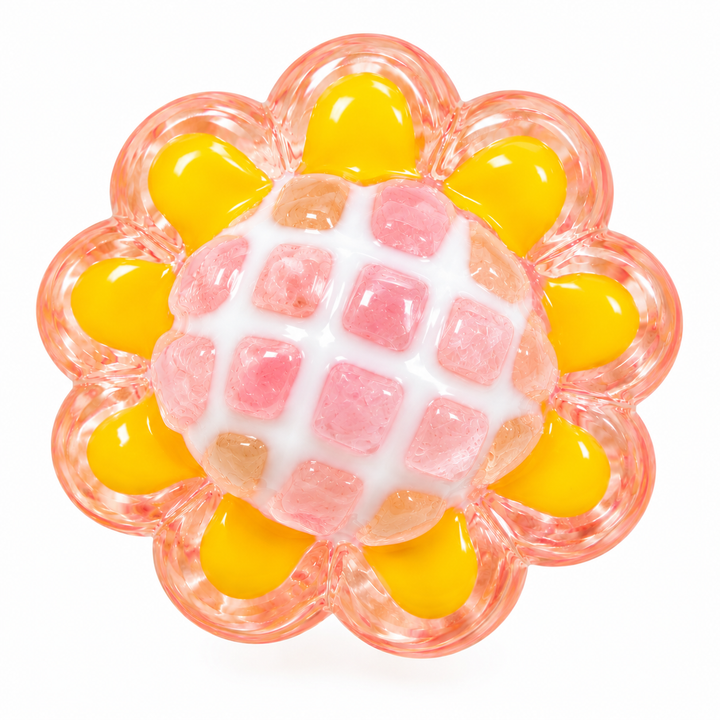Hand Painted Flower Spacer