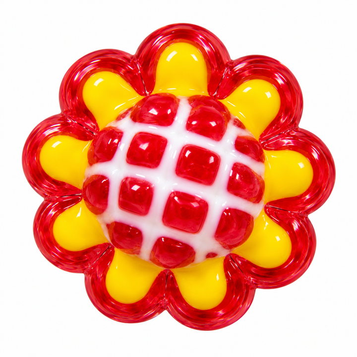 Hand Painted Flower Spacer