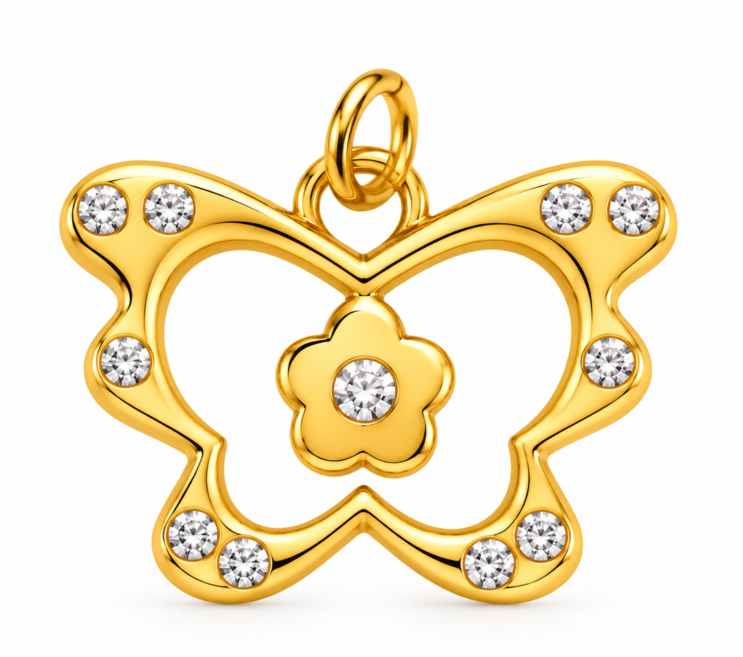 Butterfly Zirconia Pendant