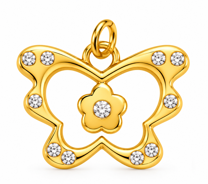 Butterfly Zirconia Pendant