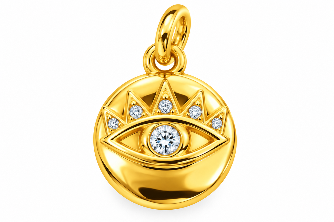 Zirconia Evil Eye Charm