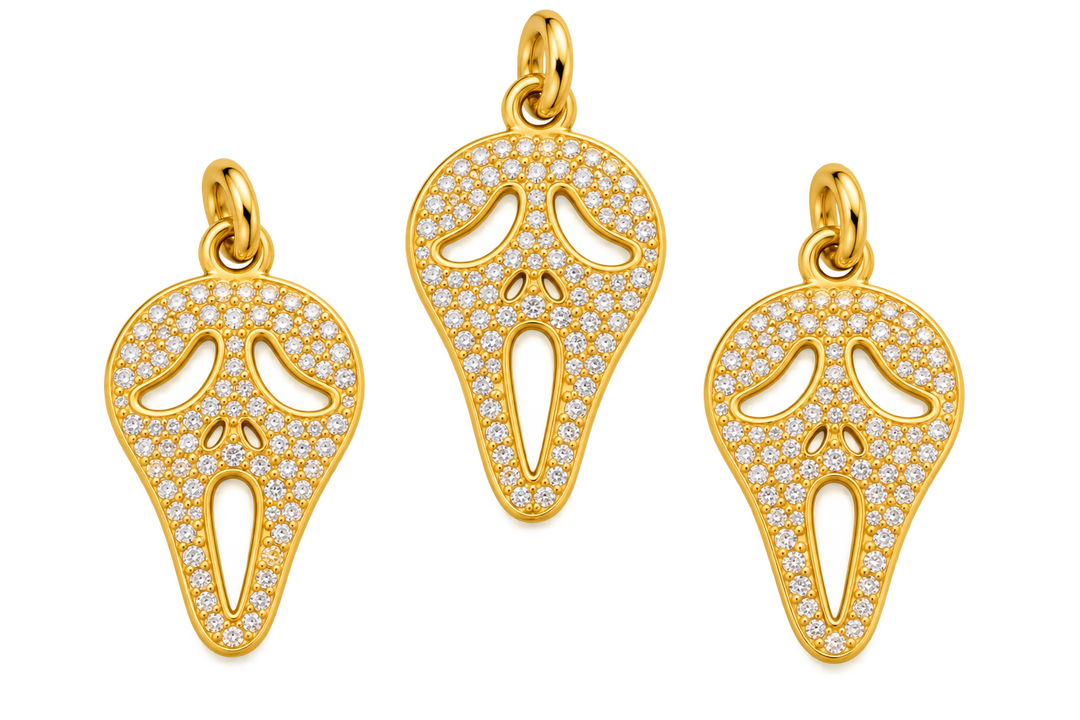 Ghost Face  Micro Pave Charm