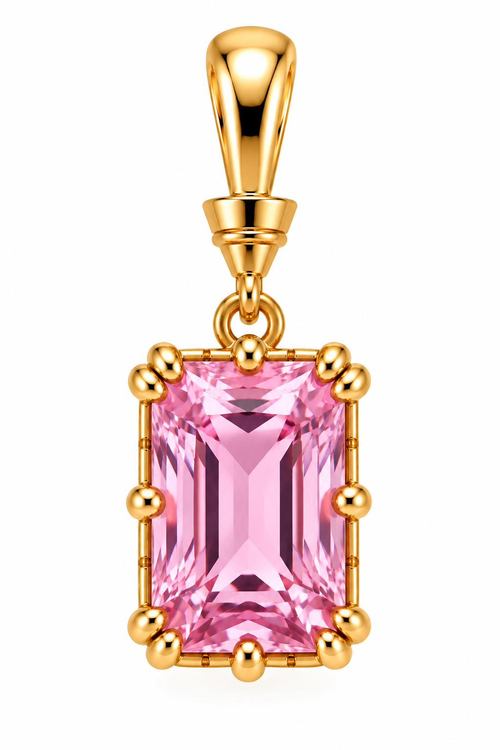 Rectangular Crystal Pendant