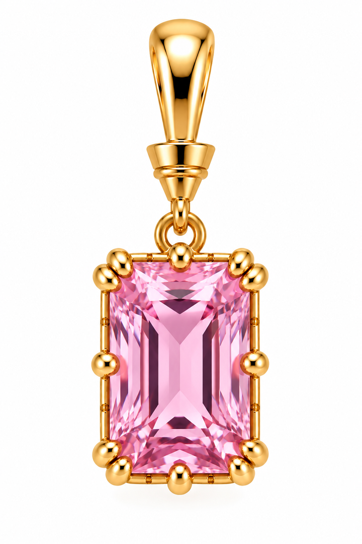 Rectangular Crystal Pendant