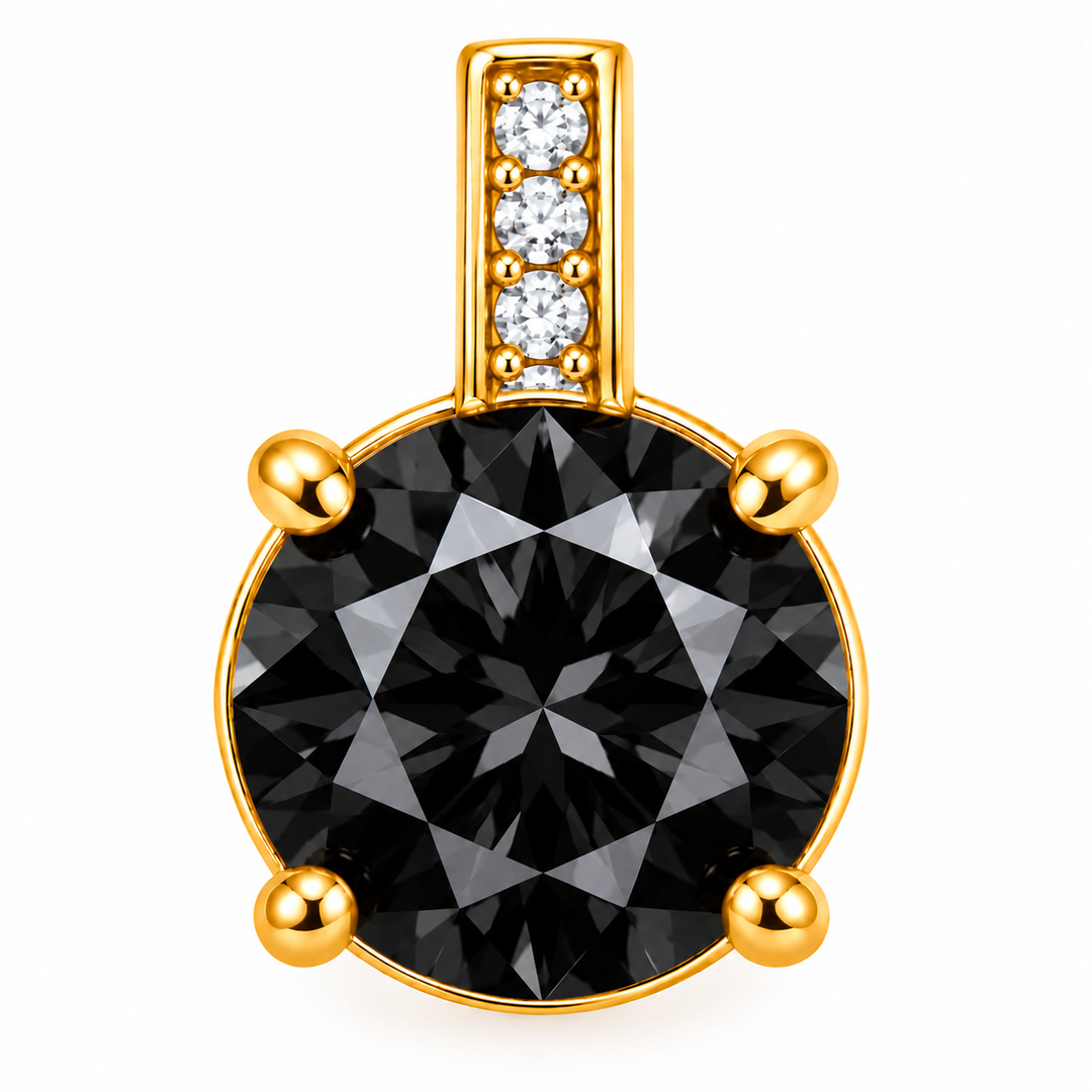 Crystal Round Charm